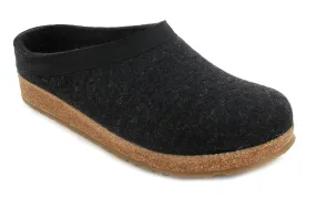 Haflinger Grizzly Charcoal Clog