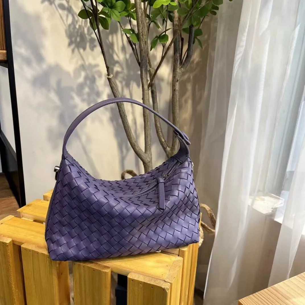 2024 Summer Collection: Luxurious Lambskin Woven Handbag for Women |  Handcrafted Versatile Vintage-Inspired Shoulder Crossbody Bag