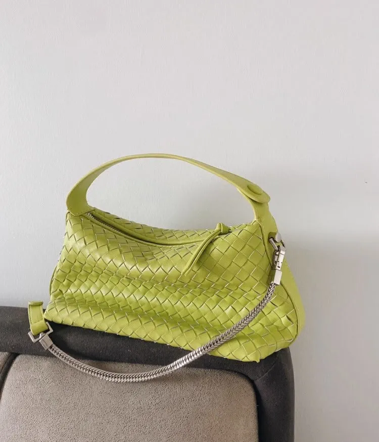 2024 Summer Collection: Luxurious Lambskin Woven Handbag for Women |  Handcrafted Versatile Vintage-Inspired Shoulder Crossbody Bag