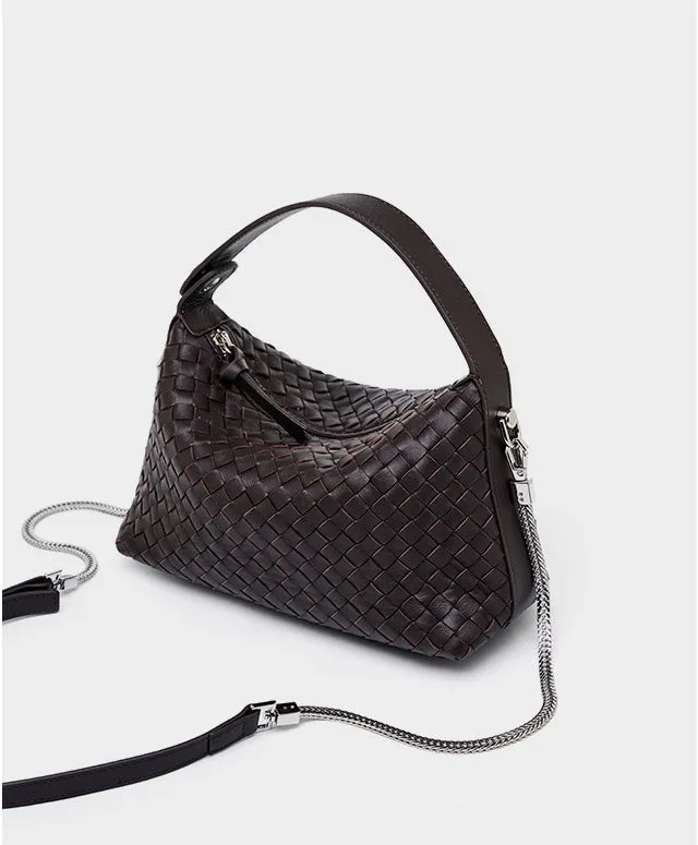 2024 Summer Collection: Luxurious Lambskin Woven Handbag for Women |  Handcrafted Versatile Vintage-Inspired Shoulder Crossbody Bag