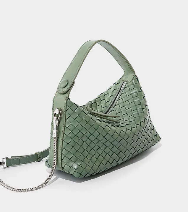 2024 Summer Collection: Luxurious Lambskin Woven Handbag for Women |  Handcrafted Versatile Vintage-Inspired Shoulder Crossbody Bag