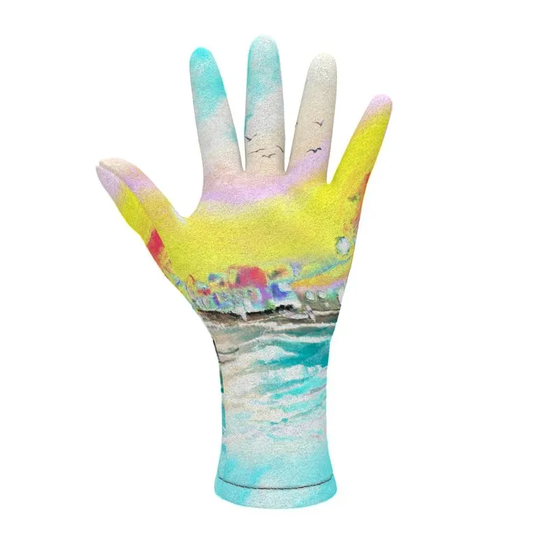 #300 JAXS N CROWN FLEECE GLOVES beach, print