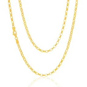 9ct Charming Yellow Gold Belcher Chain