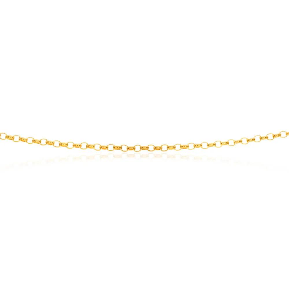 9ct Charming Yellow Gold Belcher Chain