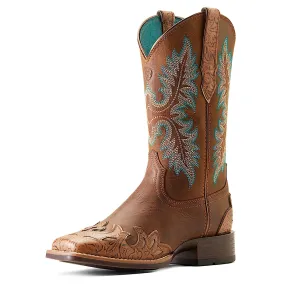 Ariat Women's Bryce Canyon Floral Embossed Tan