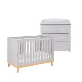 Babymore Mona Mini 2 Piece Room Set - Grey