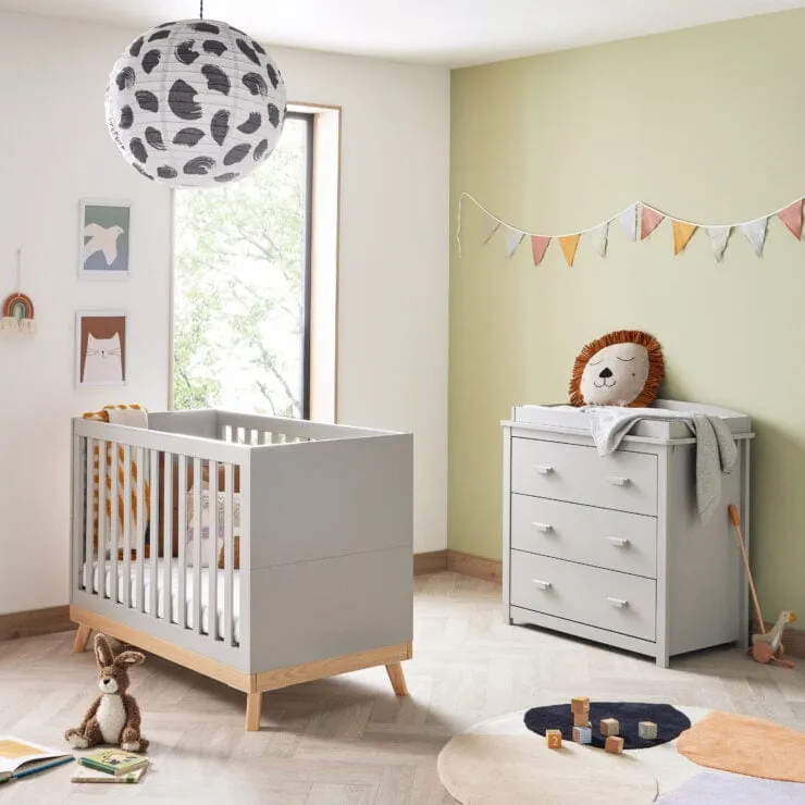 Babymore Mona Mini 2 Piece Room Set - Grey