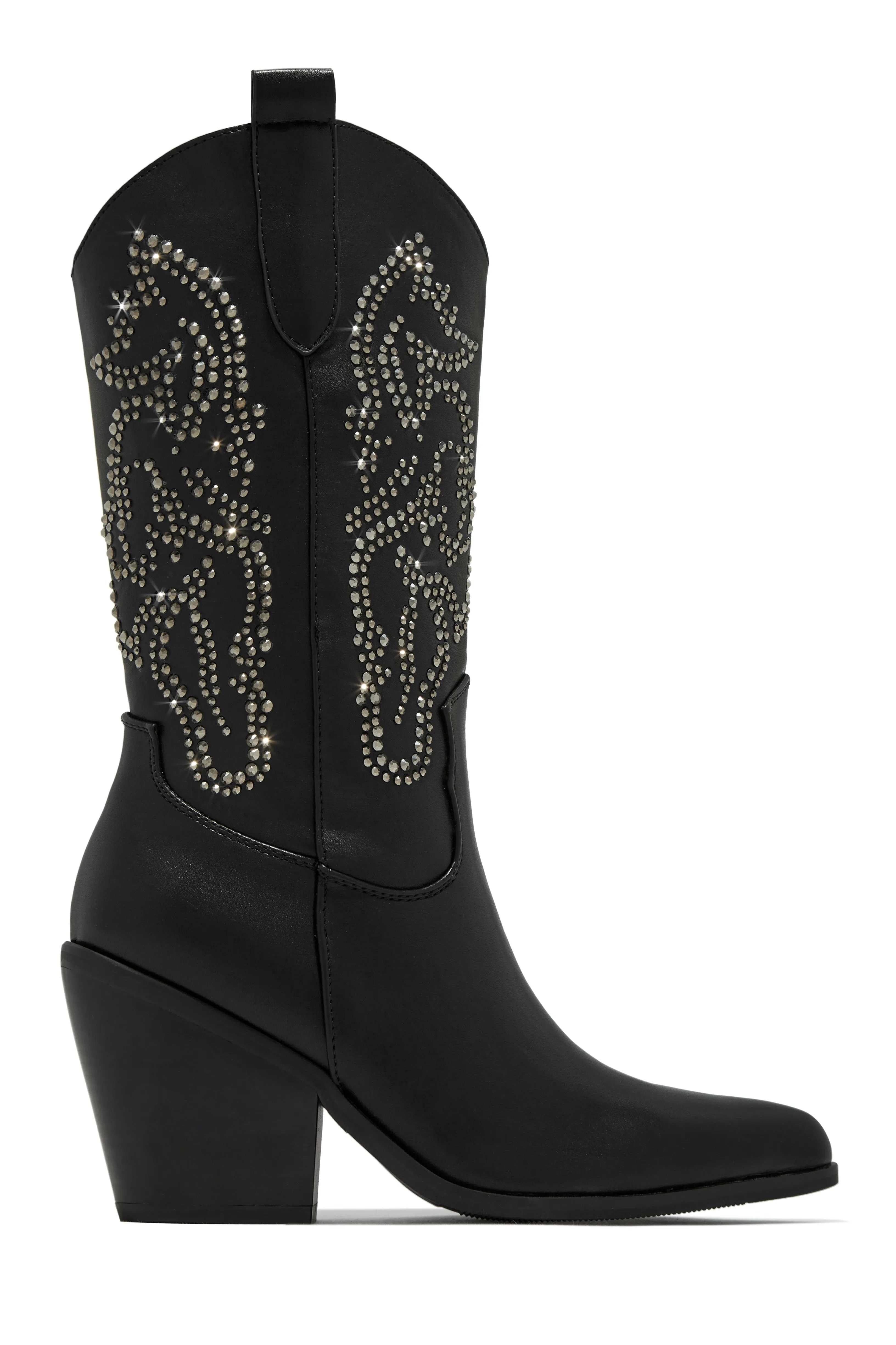 Best In The West Embellished Cowgirl Boots - Taupe