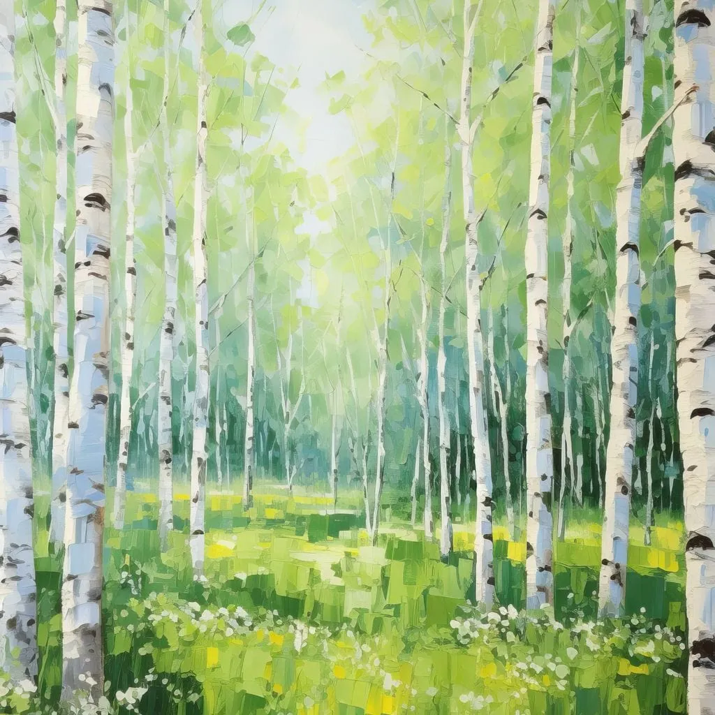 Birch Serenity Forest