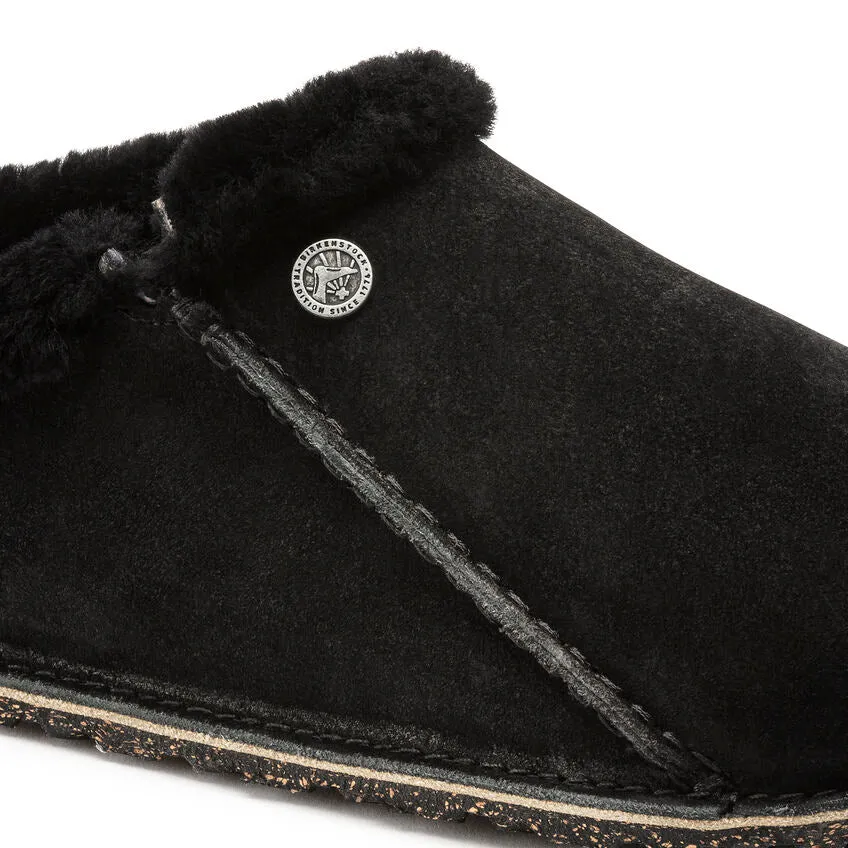 Birkenstock Zermatt Premium Suede Shearling Black Women's