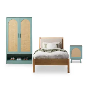 Blair Natural Single Three Piece Bedroom Set