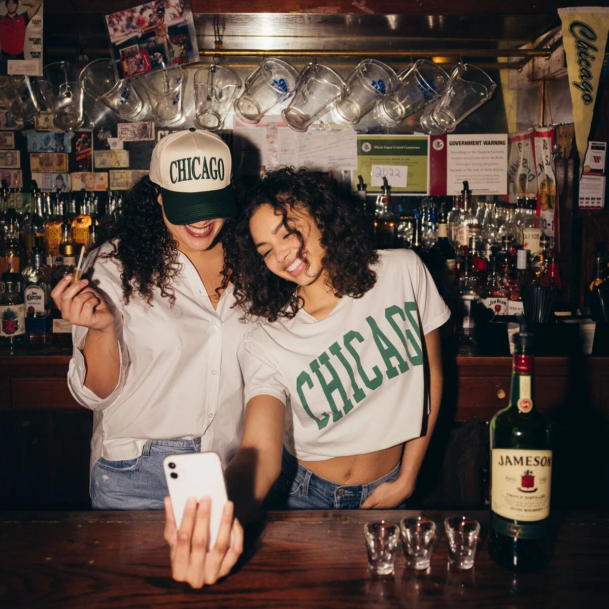 Chicago Puff Baseball Cap - Green