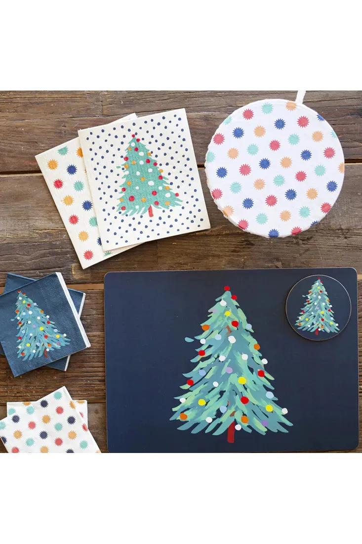 Christmas Tree Hard Placemat Set