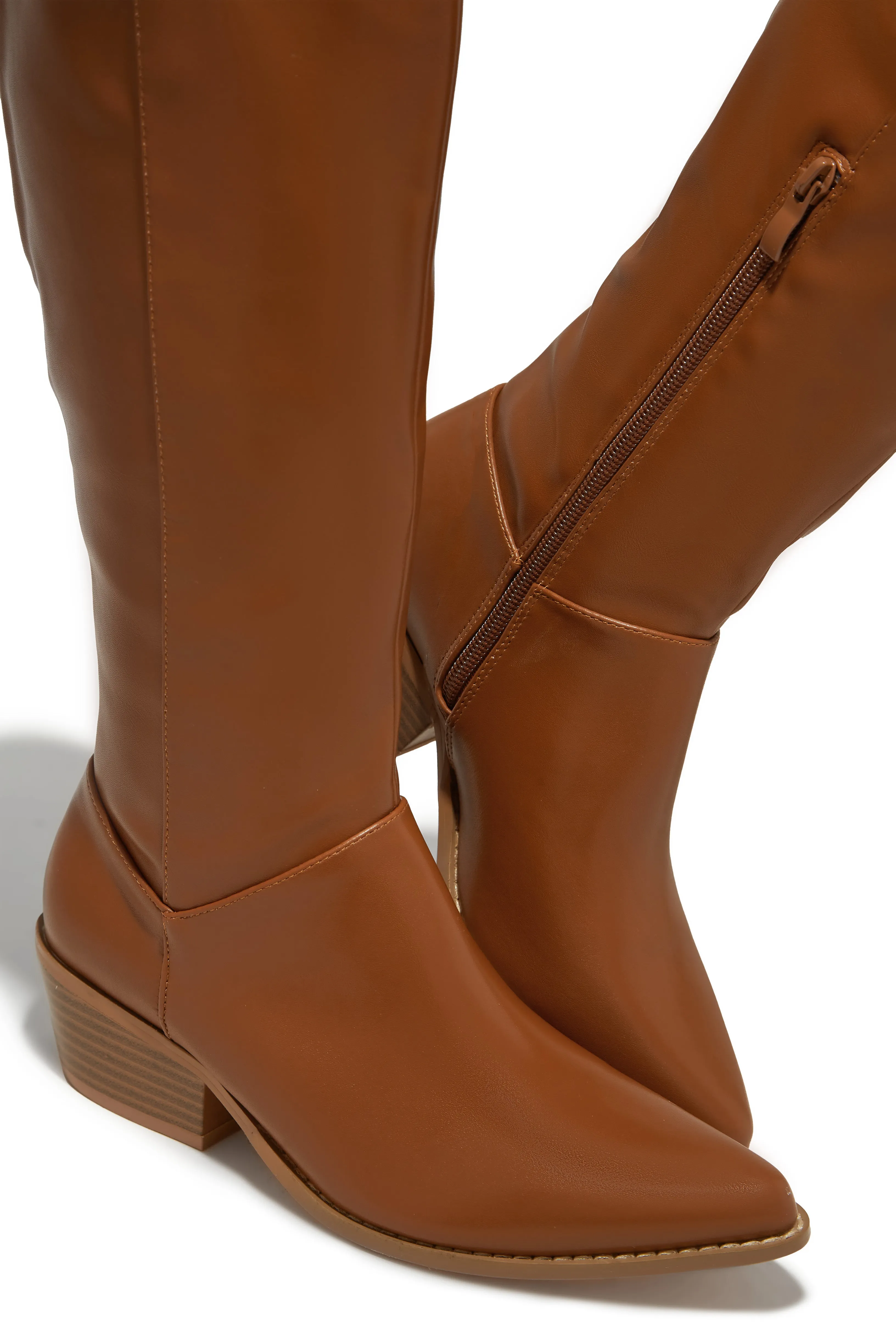 Dallas Western Cowgirl Boots - Tan