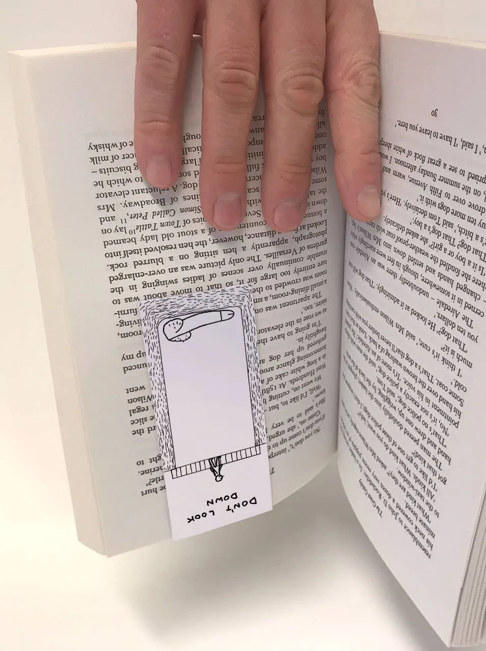 David Shrigley Magnetic Bookmark Don't Look Down