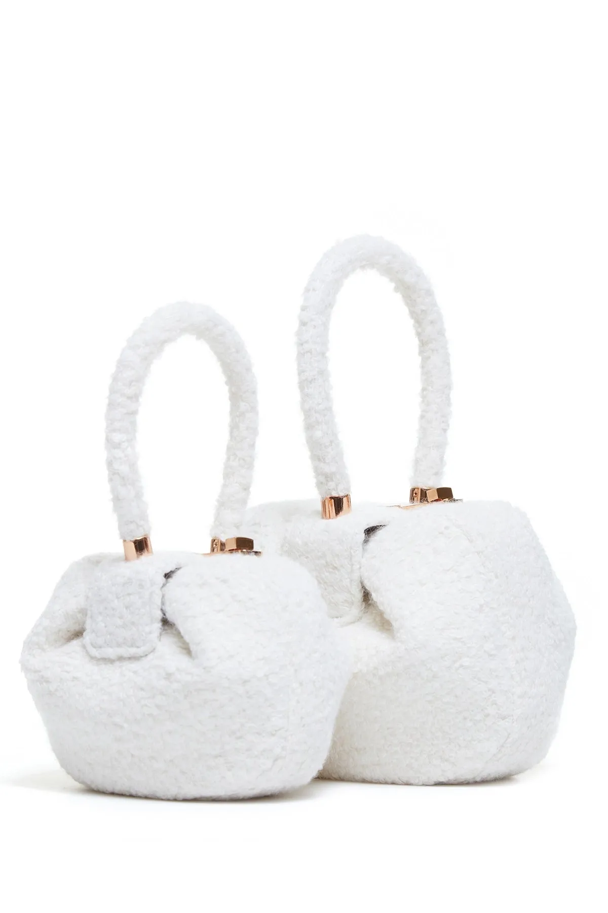 Demi Bag in Ivory Cashmere Boucle