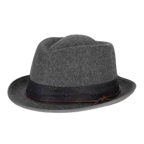 Faux Felt Pork Pie Fedora