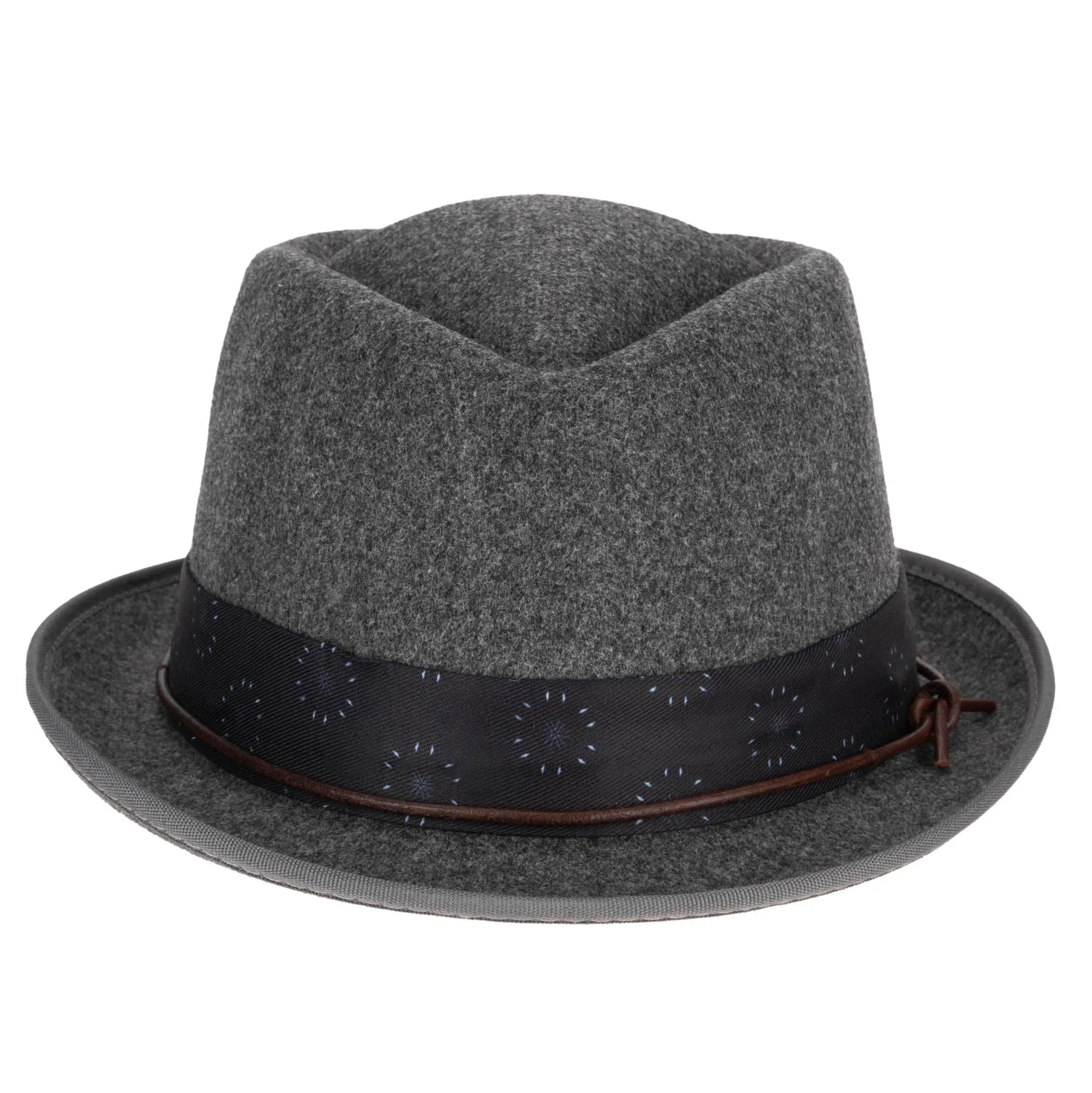 Faux Felt Pork Pie Fedora