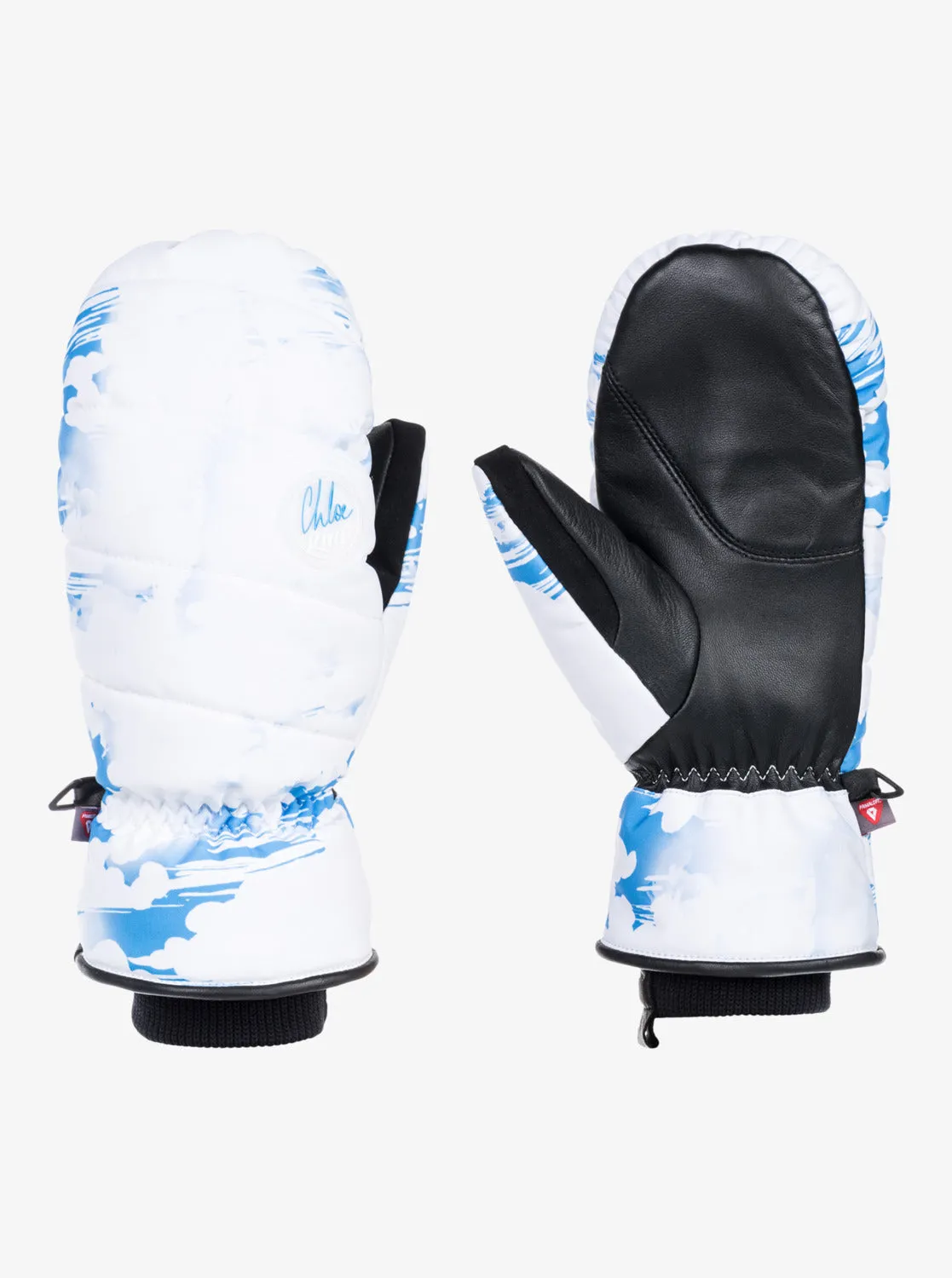 Flint Creek Technical Snowboard/Ski Mittens - Azure Blue Clouds