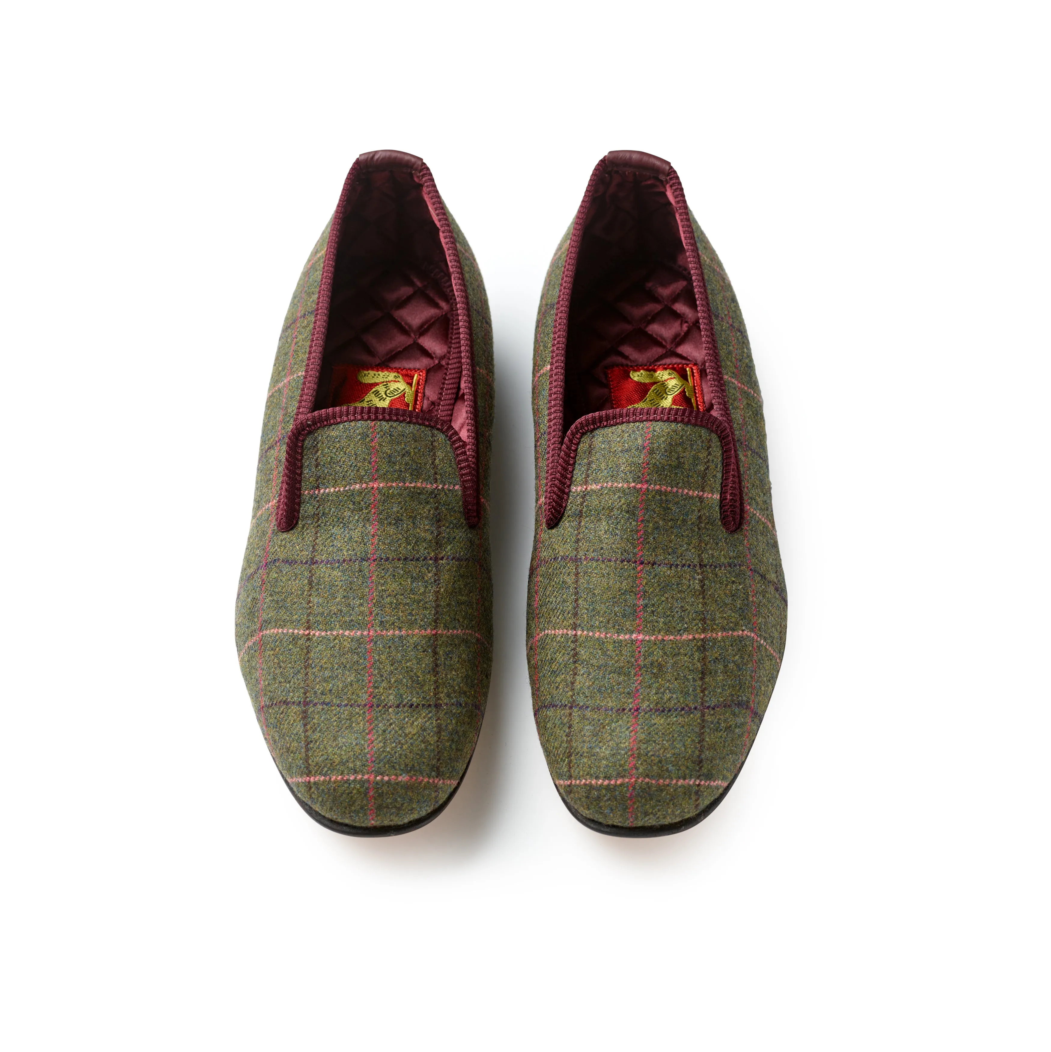 Fox Exmoor Check Ladies Albert Slippers