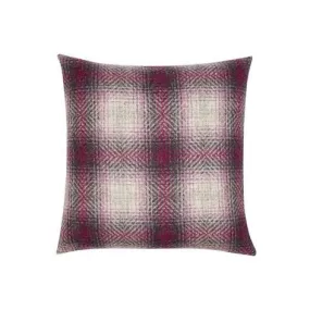 Harper Check Dusky Rose Cushion