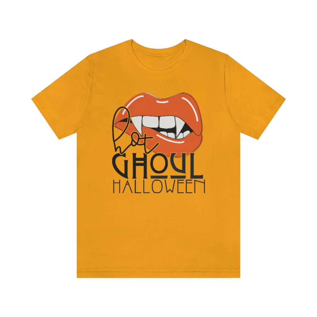 Hot Ghoul Halloween Vampire Lips Tee - Unisex Shirt