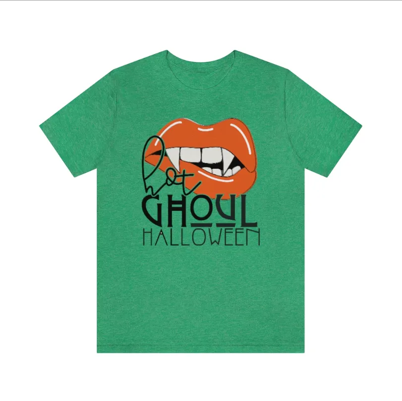 Hot Ghoul Halloween Vampire Lips Tee - Unisex Shirt