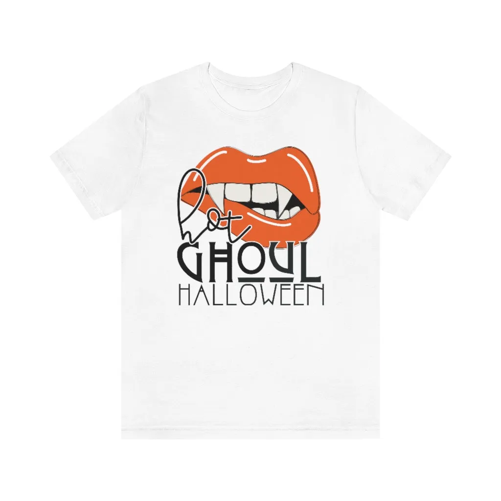 Hot Ghoul Halloween Vampire Lips Tee - Unisex Shirt