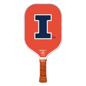 Illinois Fighting Illini Carbon Fiber Performance Pickleball Orange Paddle