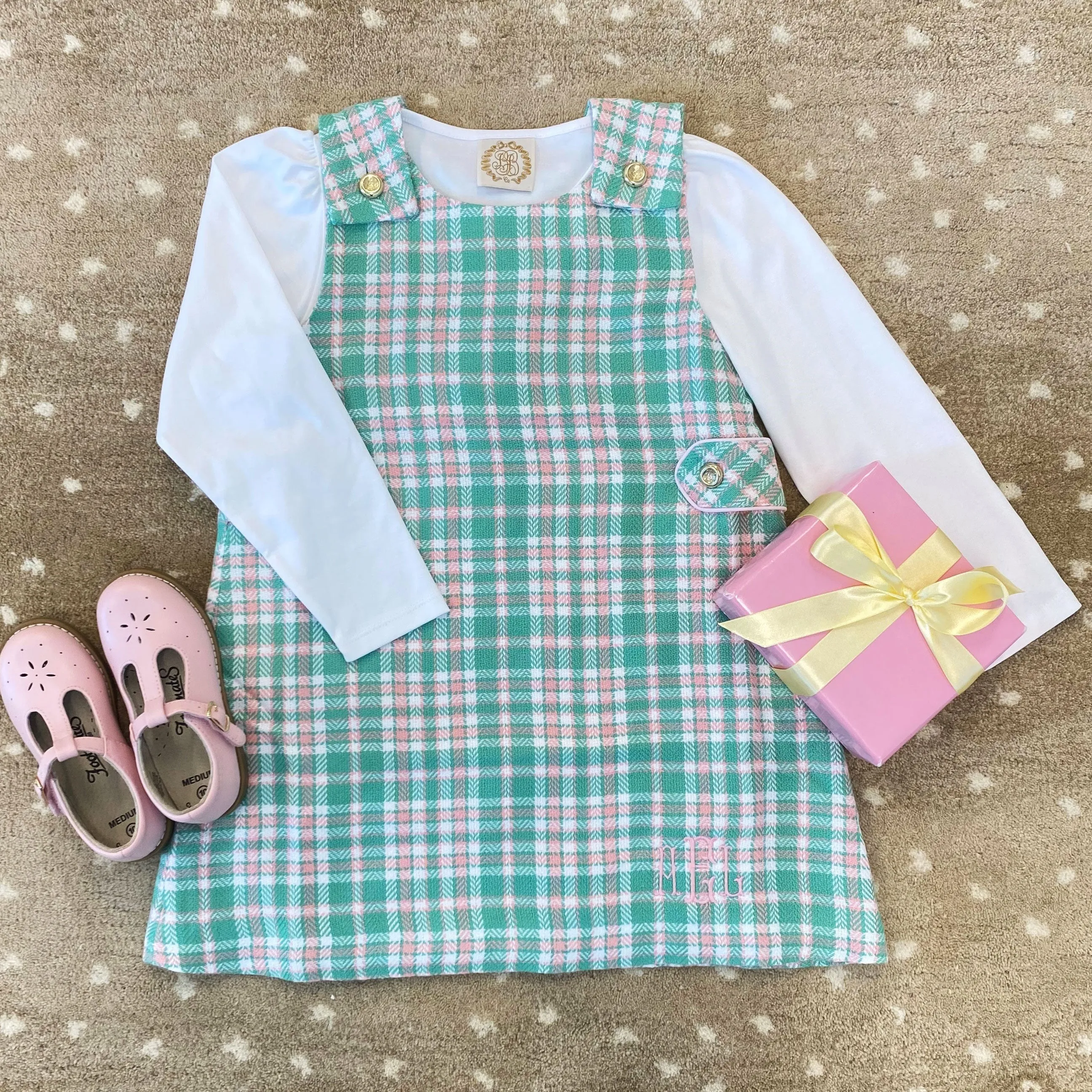 Janie Jumper - Putney Plaid with Palm Beach Pink