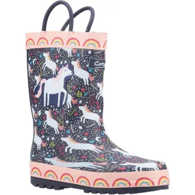 Kids Puddle Wellingtons Unicorn