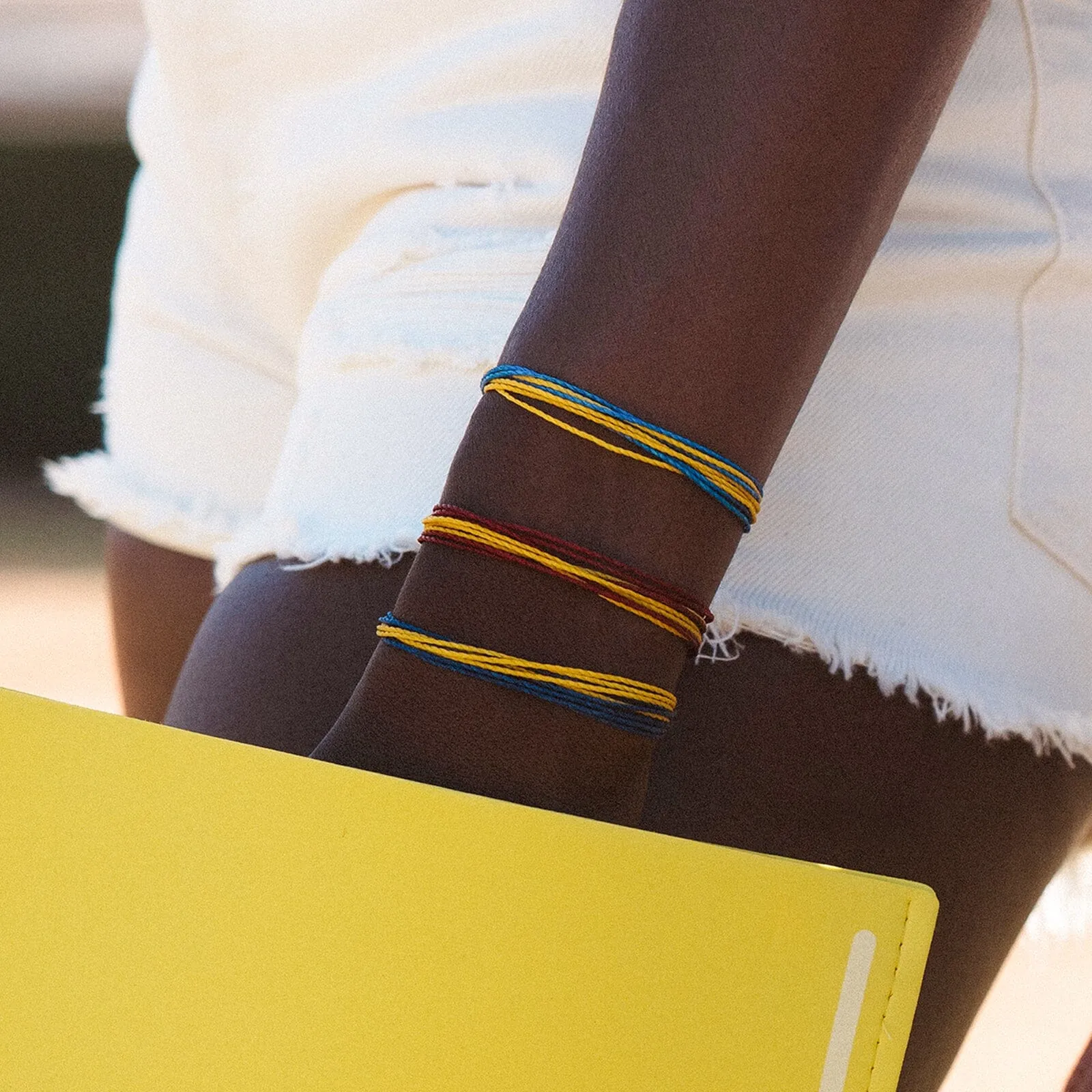 Light Blue & Yellow Bracelet