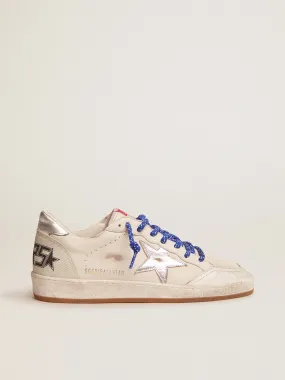 Men's Ball Star LTD in white nappa with silver star