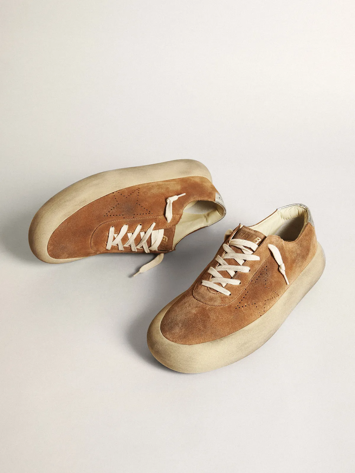 Men's Space-Star in tobacco-colored suede