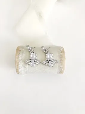 Merietta Silver Petite Wedding Earrings