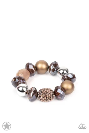 Paparazzi All Cozied Up - Copper Bracelet