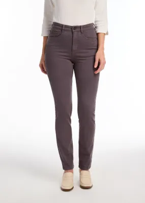 Petite Suzanne Straight Leg Denim, Stone Gray