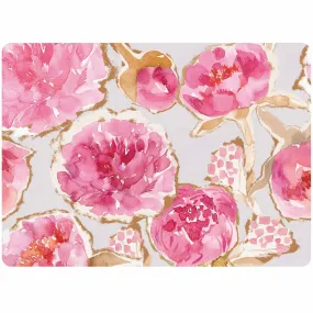 Pink Peonies Art Placemats - Set of 4