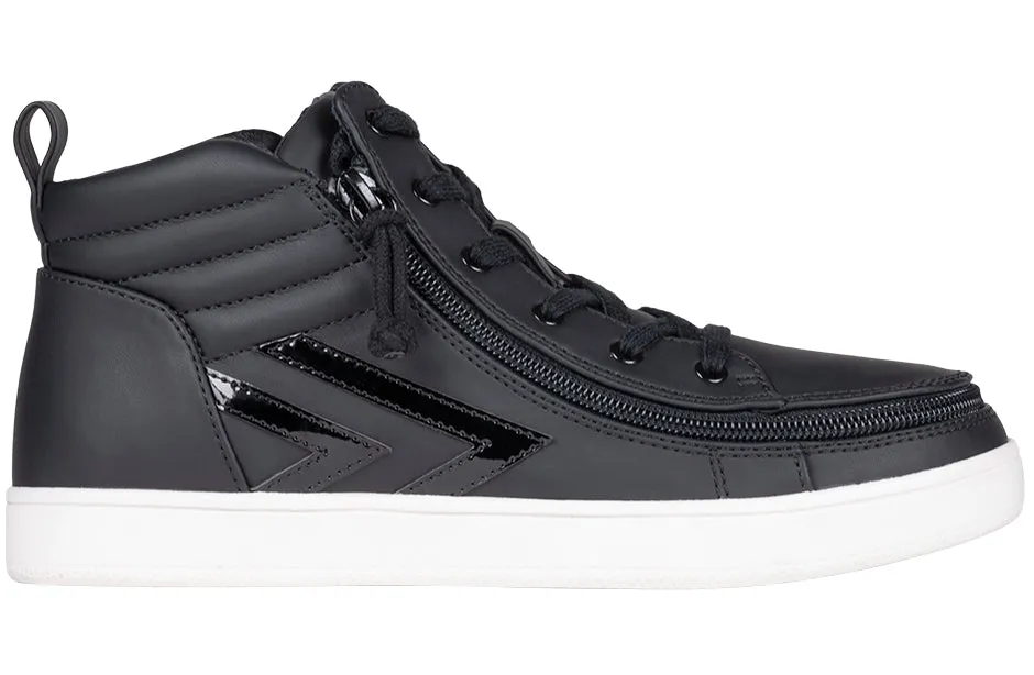 SALE - Women's Black/Patent BILLY CS Sneaker Mid Tops