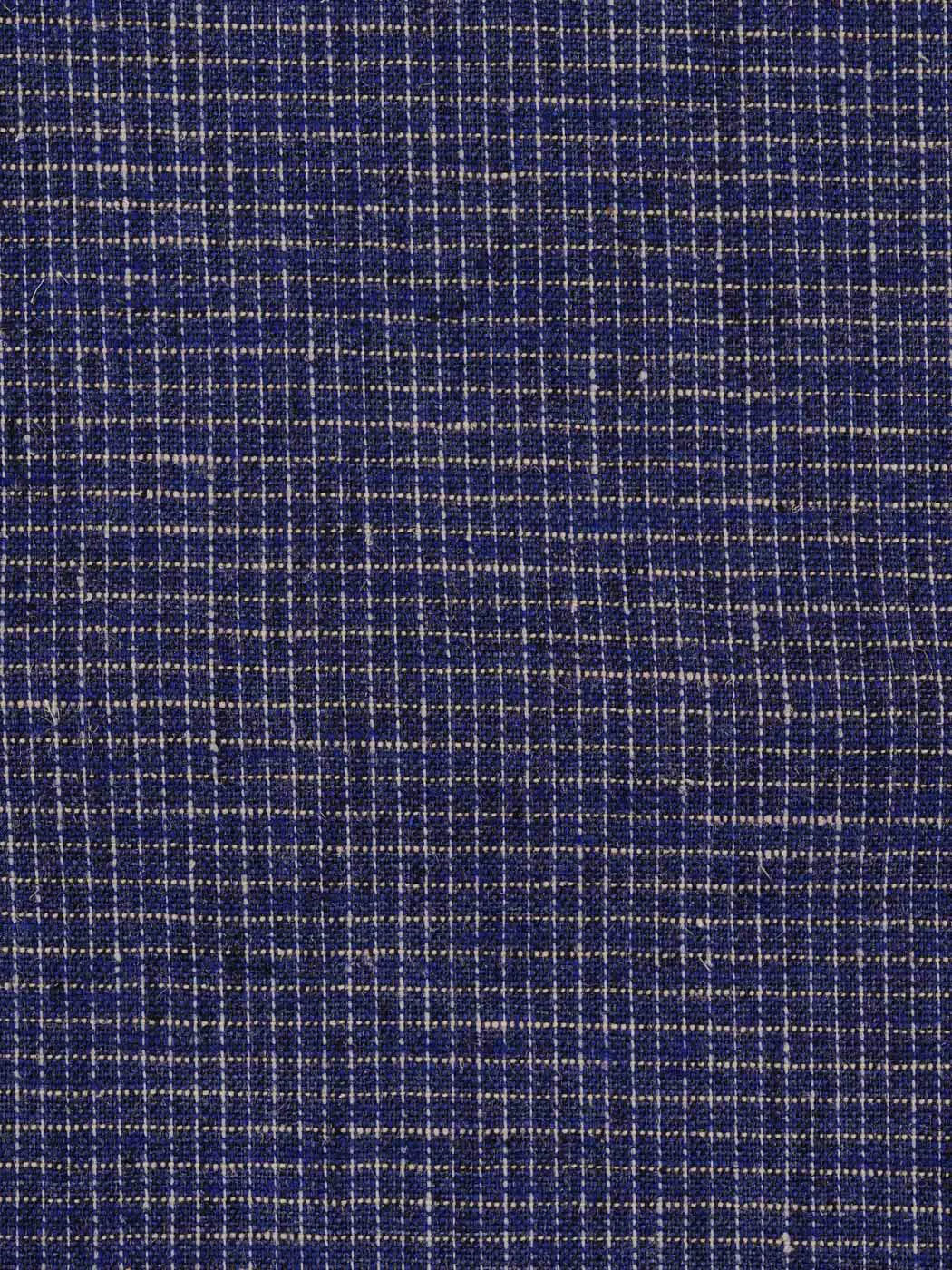 Tiny Square Plaid Hemp Blend Woven Fabric ( HP5813Y)